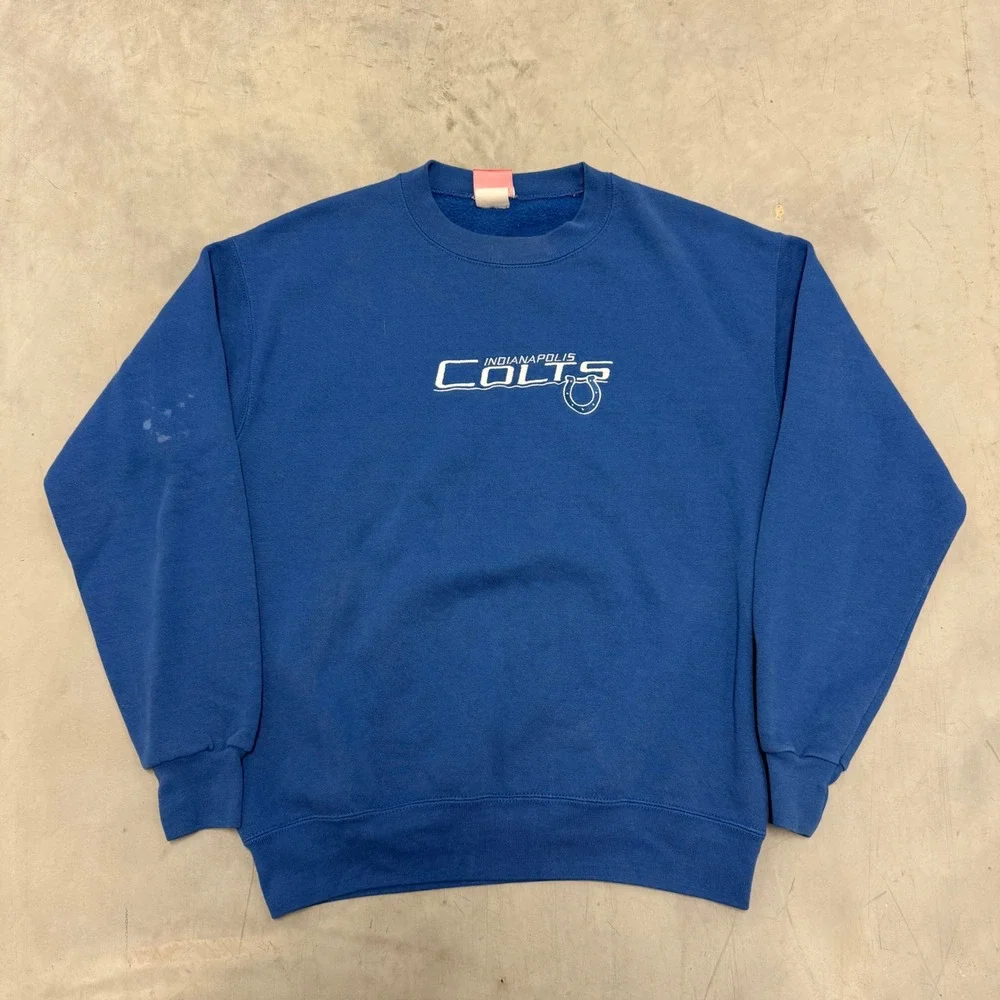 2000s y2k indianapolis colts nfl crewneck sweatshirt
